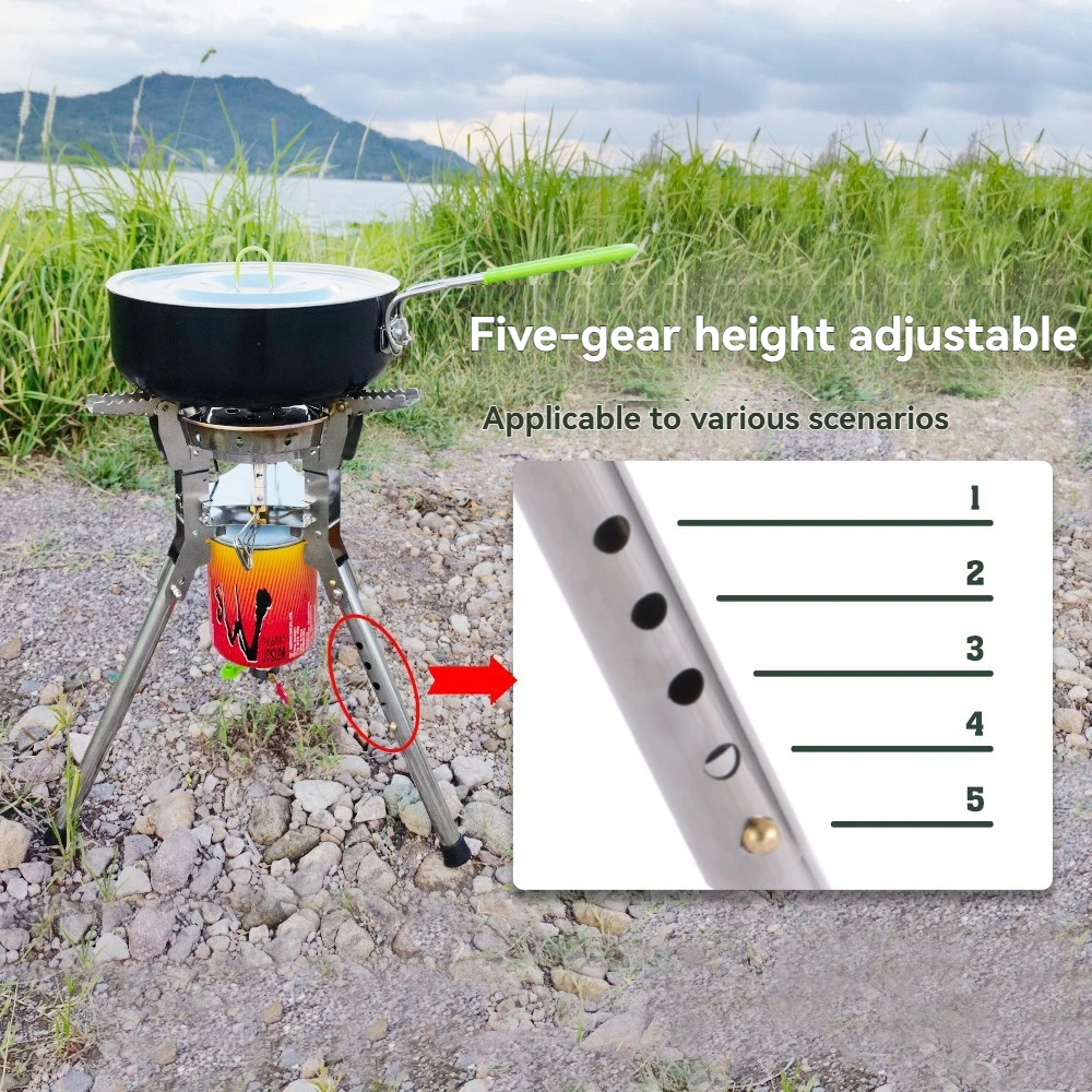 BRS-69 High Power 4360W Outdoor GasStove Adjustable Height Foldable GasBurner Camping Picnic Windproof StoveCooking Accessory
BRS-69 High Power 4360W Outdoor GasStove Adjustable Height Foldable GasBurner Camping Picnic Windproof StoveCooking Accessory