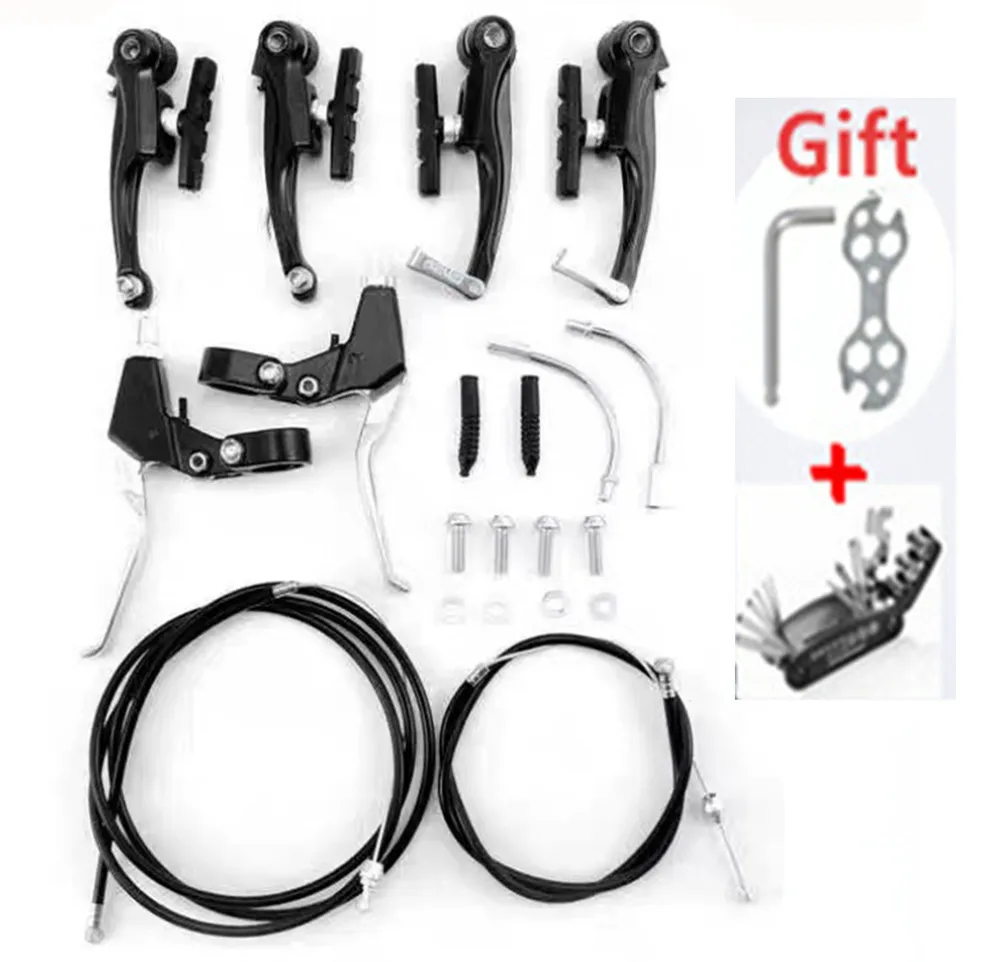 V-Type Bike Brake Set Complete Universal Bike Front and Rear MTB Brake Including Wire Brakes Lever Calipers Multi-Tool Wrenches
V-Type Bike Brake Set Complete Universal Bike Front and Rear MTB Brake Including Wire Brakes Lever Calipers Multi-Tool Wrenches