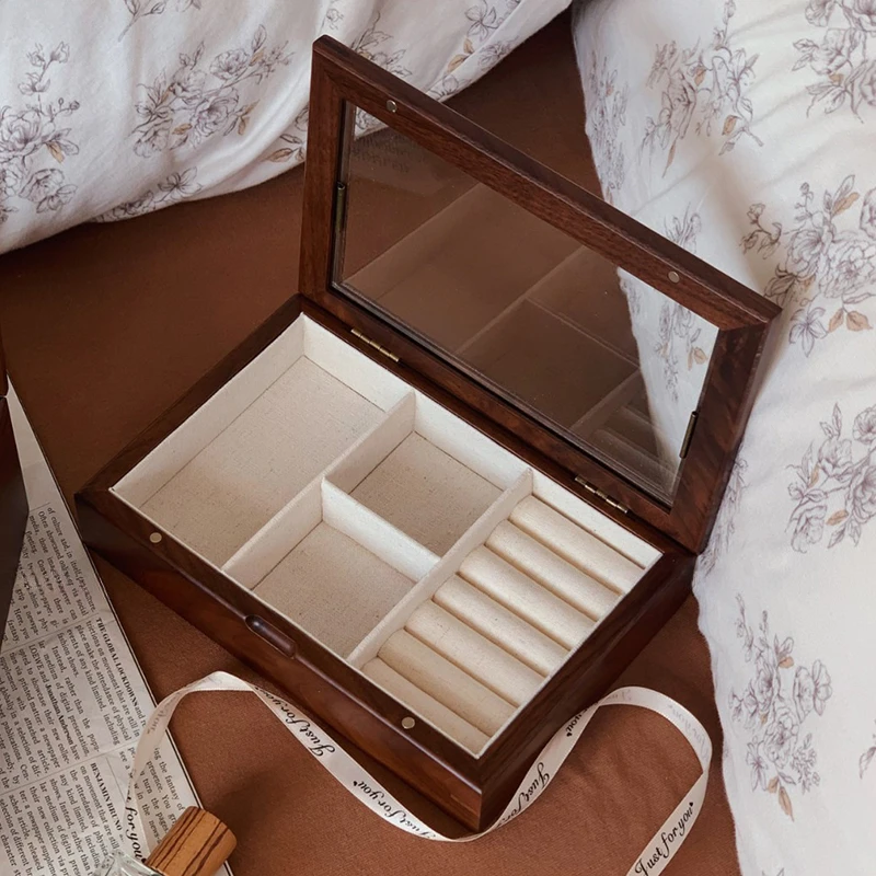 Solid Wood Jewelry Box Wedding Rings Storage Boxes Earring Organizer Bracelet Holder Jewelry Display Watch Box Personalized Gift
Solid Wood Jewelry Box Wedding Rings Storage Boxes Earring Organizer Bracelet Holder Jewelry Display Watch Box Personalized Gift