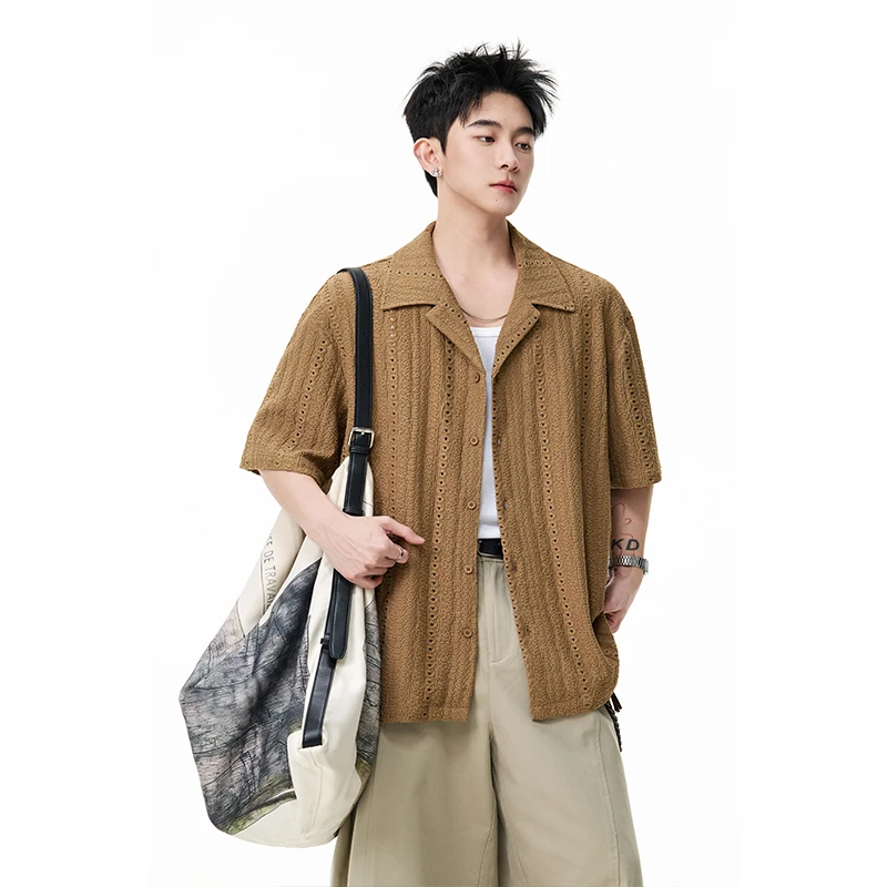 Men's Short Sleeve Shirt New Summer Fashion Cool Breathable Mesh Design Top Streetwear Daily Travel Leisure Blouse Airy Comfort
Men's Short Sleeve Shirt New Summer Fashion Cool Breathable Mesh Design Top Streetwear Daily Travel Leisure Blouse Airy Comfort