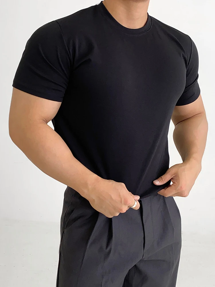 Large Size Fitness T-shirt Men's Fashion Classic Solid Color Round Neck Short Sleeve Universal for Couples in All Seasons
Large Size Fitness T-shirt Men's Fashion Classic Solid Color Round Neck Short Sleeve Universal for Couples in All Seasons