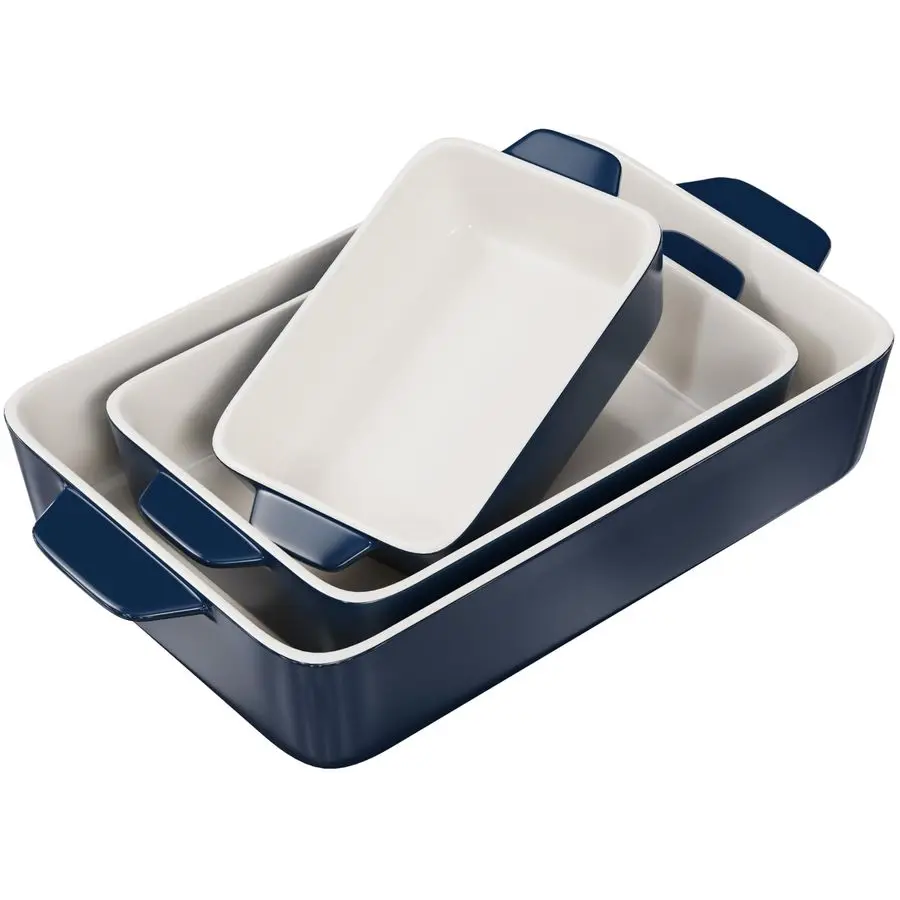Casserole Dish, Ceramic Baking Dish, Large Lasagna Pan Deep for Oven, 8.5 x 14, 11 x 7, 8 x 5, Set of 3, 92oz, 50oz, 20oz, Bakin
Casserole Dish, Ceramic Baking Dish, Large Lasagna Pan Deep for Oven, 8.5 x 14, 11 x 7, 8 x 5, Set of 3, 92oz, 50oz, 20oz, Bakin