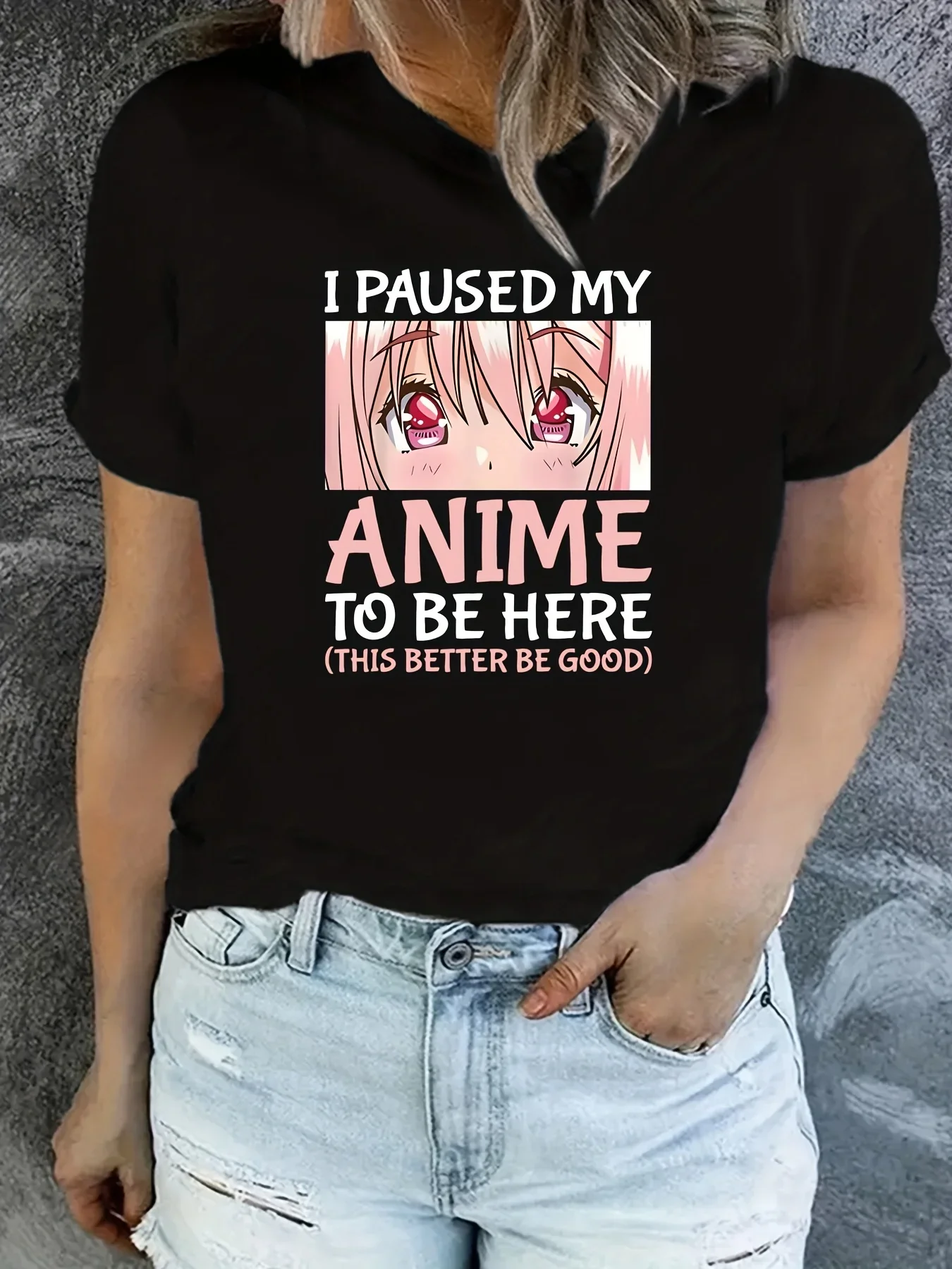 ANIME Character Print T-Shirt Crew Neck Casual Short Sleeve Top for Summer and Spring Women Tees for Women
ANIME Character Print T-Shirt Crew Neck Casual Short Sleeve Top for Summer and Spring Women Tees for Women