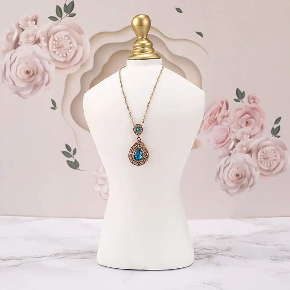 Necklace Bust Mannequin Display Stand Professional Jewelry Bust Holder Rack for Showroom Store Home Necklace Chain Display
Necklace Bust Mannequin Display Stand Professional Jewelry Bust Holder Rack for Showroom Store Home Necklace Chain Display