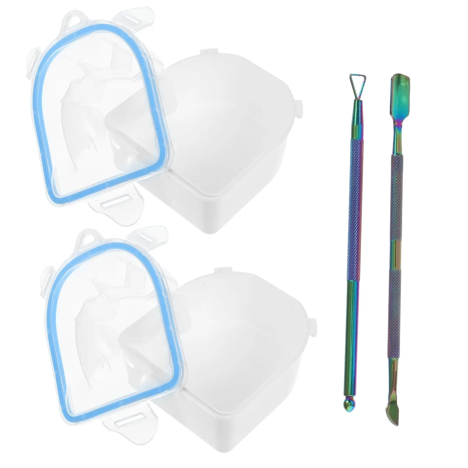 4Pcs Blue Nail Soaking Bowl Set Dead Skin Softening Cuticle Remover Manicure Spa Tools Bowls Fingernail Treatment
4Pcs Blue Nail Soaking Bowl Set Dead Skin Softening Cuticle Remover Manicure Spa Tools Bowls Fingernail Treatment