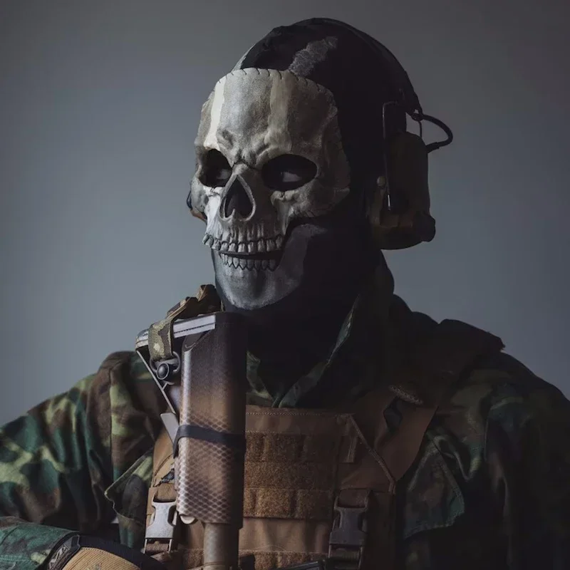 2026 New Special Ghost Mask COD Cosplay Halloween Airsoft Tactical Skull Full Mask Man Novelty Cool Scary Accessories Scary Mask
2026 New Special Ghost Mask COD Cosplay Halloween Airsoft Tactical Skull Full Mask Man Novelty Cool Scary Accessories Scary Mask