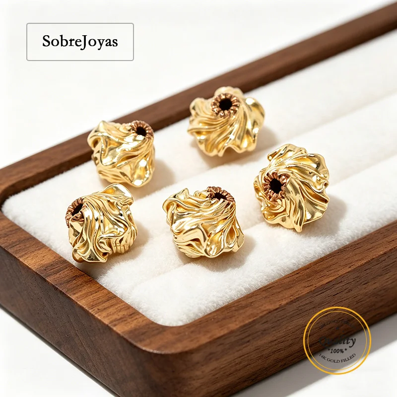 14K Gold Filled Twisted Corrugated Beads Tarnish Resistant DIY Jewelry Making Accessories Fancy Beads for Creations
14K Gold Filled Twisted Corrugated Beads Tarnish Resistant DIY Jewelry Making Accessories Fancy Beads for Creations