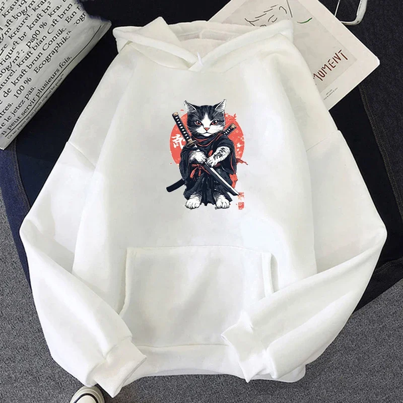 Fashion Cat Samurai Print Hoodies for Men Casual Spring & Fall Tops Long Sleeves Graphic Pullovers Male Street Sweatshirt
Fashion Cat Samurai Print Hoodies for Men Casual Spring & Fall Tops Long Sleeves Graphic Pullovers Male Street Sweatshirt