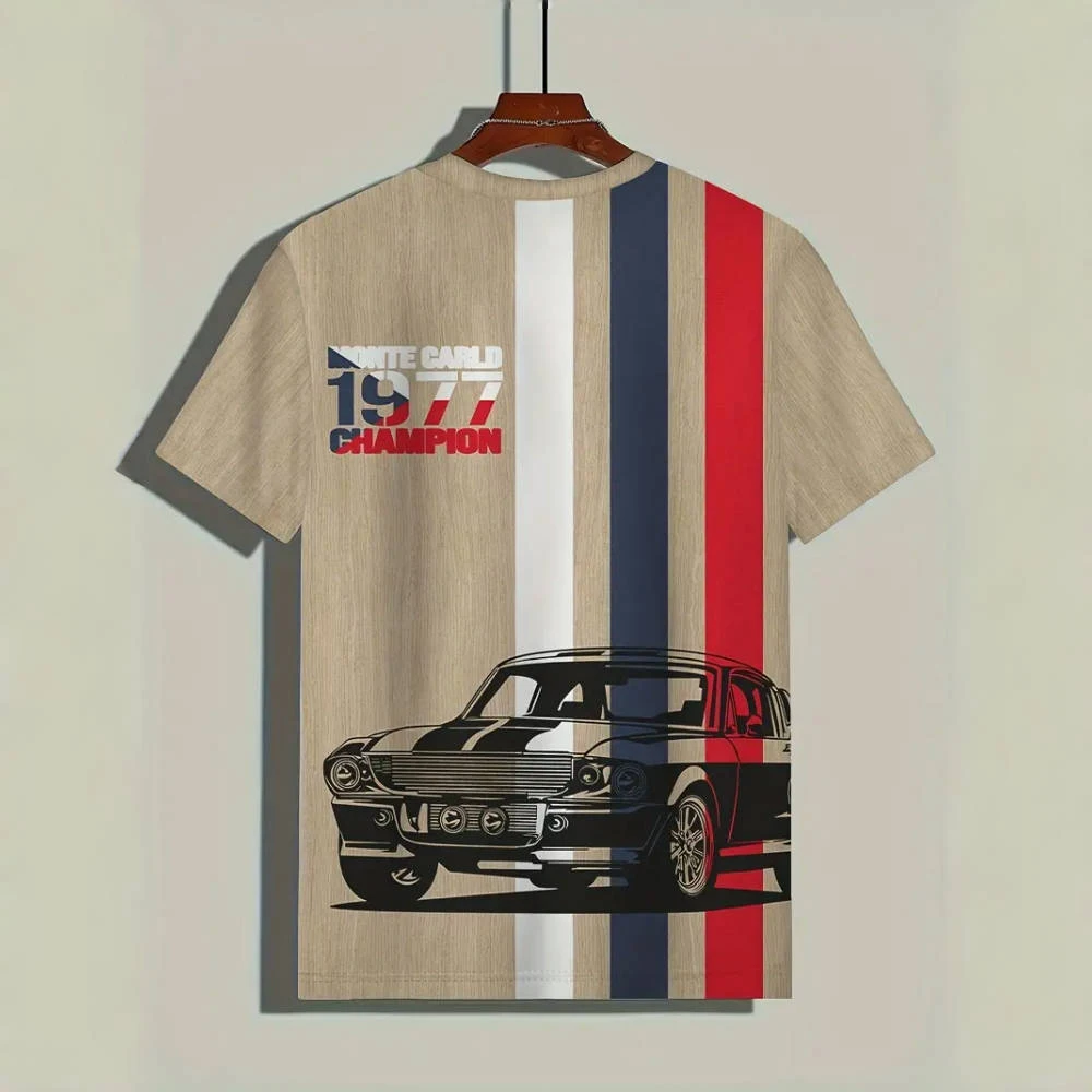 Vintage Men's T Shirt car 3d Print Short Sleeve Tops Casual T-Shirts For Men Fashion Outdoor Streetwear Male Oversized Clothing
Vintage Men's T Shirt car 3d Print Short Sleeve Tops Casual T-Shirts For Men Fashion Outdoor Streetwear Male Oversized Clothing