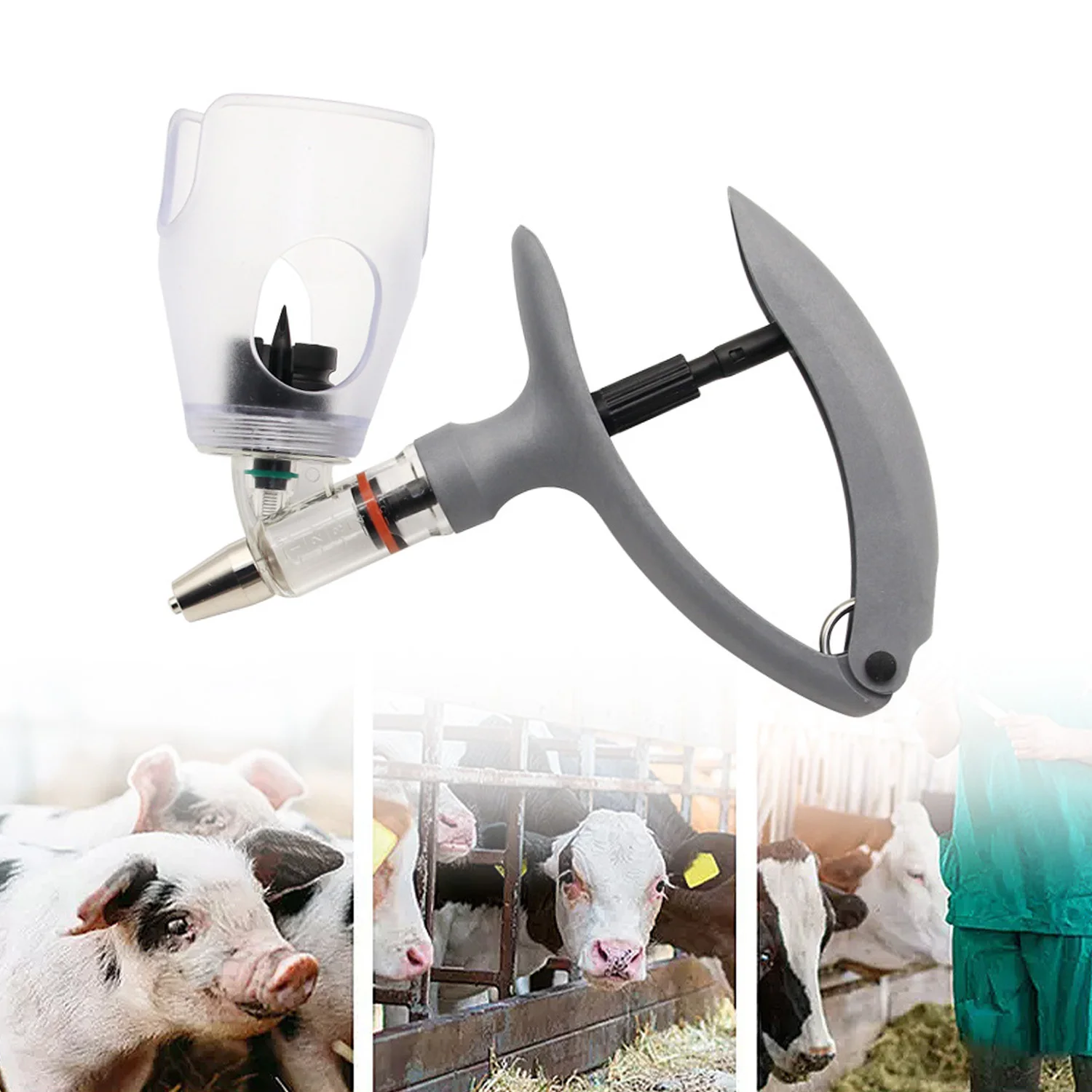 2/5ml Automatic Veterinary Continuous Syringe Animal Injection Adjustable Vaccine for livestock Pig Cattle Sheep
2/5ml Automatic Veterinary Continuous Syringe Animal Injection Adjustable Vaccine for livestock Pig Cattle Sheep