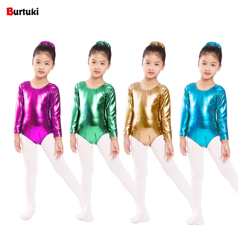 Kids Girls Long Sleeve Ballet Dance Wear Shiny Metallic Gold Leotard Scoop Neck Bodysuit Spandex Gymnastics Dancewear
Kids Girls Long Sleeve Ballet Dance Wear Shiny Metallic Gold Leotard Scoop Neck Bodysuit Spandex Gymnastics Dancewear