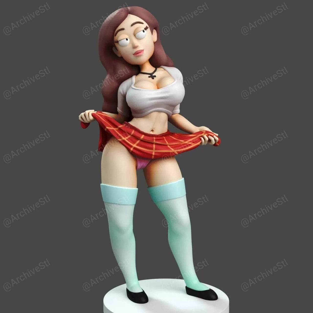 1/24 Scale Resin Figure Assemble Model Kit Lift a skirt Naughty Anime Girl Unassembled and Unpainted 3D printing DIY toy 613
1/24 Scale Resin Figure Assemble Model Kit Lift a skirt Naughty Anime Girl Unassembled and Unpainted 3D printing DIY toy 613