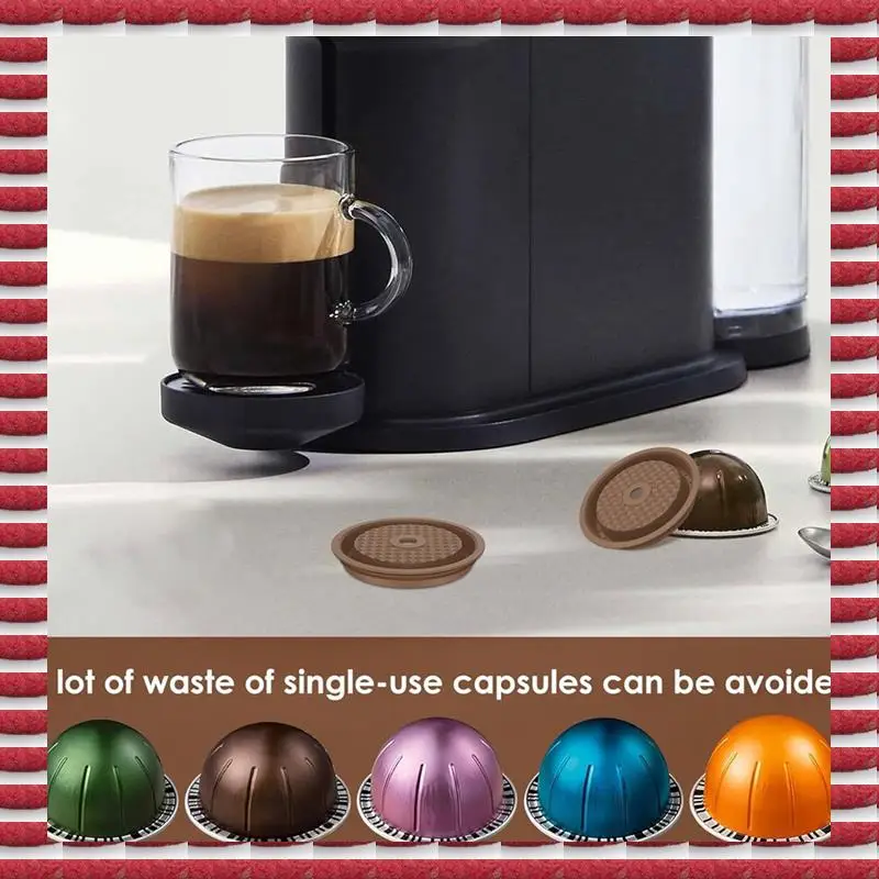 A97G 2Pcs Reusable Coffee Capsule Lids For Nespresso, Refillable Vertuo Coffee Capsules Discs With Aluminum Foil Durable
A97G 2Pcs Reusable Coffee Capsule Lids For Nespresso, Refillable Vertuo Coffee Capsules Discs With Aluminum Foil Durable