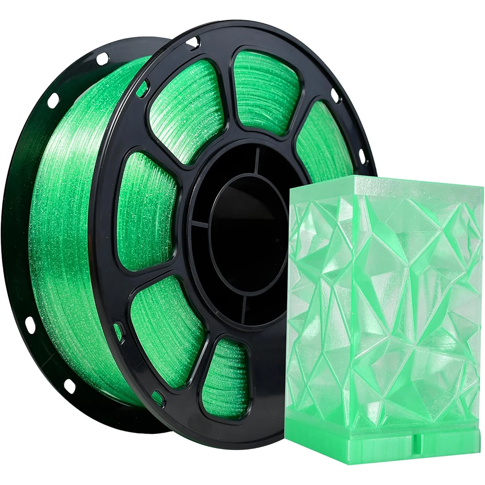 PLA Crystal Sparkle green 3D Printer PLA Filament 1.75mm Transparent Crystal Sparkle green 3D Printer Material 250g 500g 1Kg
PLA Crystal Sparkle green 3D Printer PLA Filament 1.75mm Transparent Crystal Sparkle green 3D Printer Material 250g 500g 1Kg