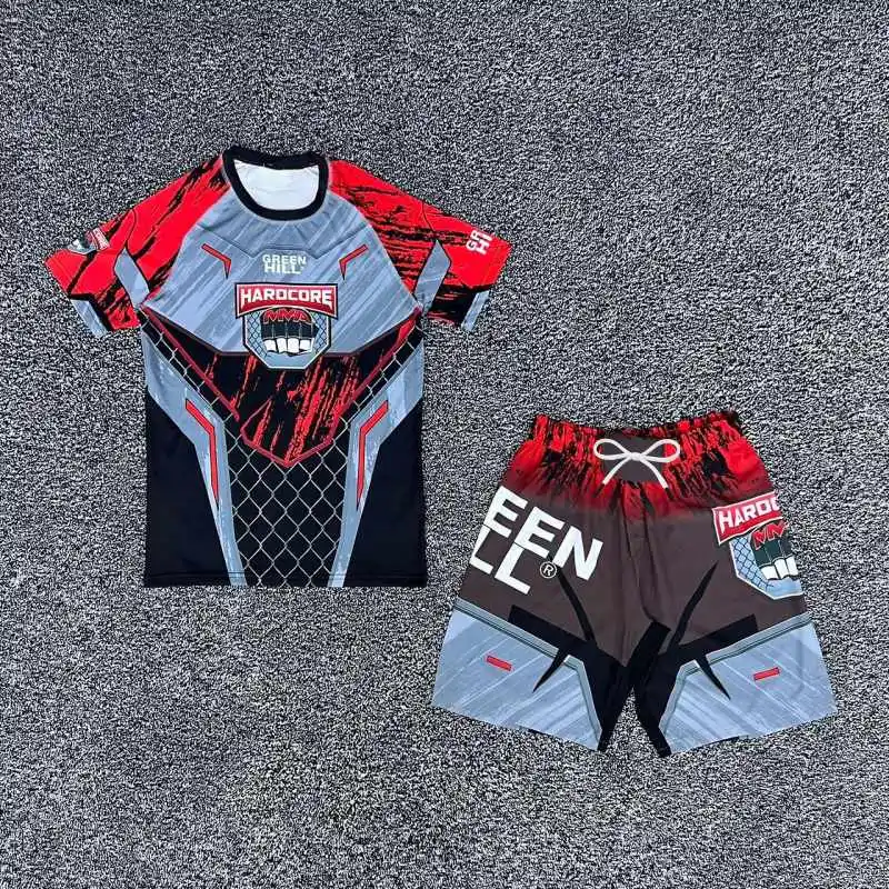 2026 Summer New MMA Mixed Martial Arts Suit Set, Breathable and Quick-Drying Training Suit, Fighting Shorts, Men's Set
2026 Summer New MMA Mixed Martial Arts Suit Set, Breathable and Quick-Drying Training Suit, Fighting Shorts, Men's Set