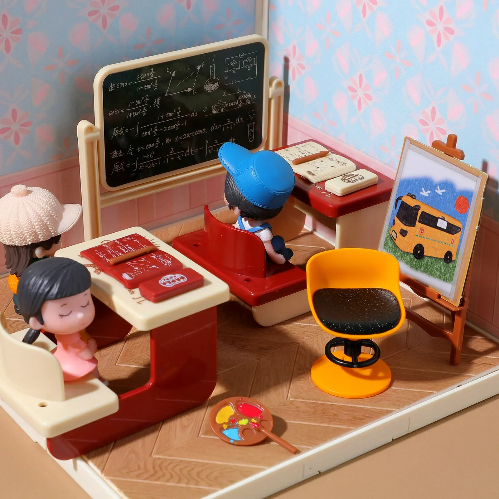 1Set Miniature Classroom Accessories Set for Mini House Decoration Plastic Chalkboard Desk Chair School Supplies Realistic
1Set Miniature Classroom Accessories Set for Mini House Decoration Plastic Chalkboard Desk Chair School Supplies Realistic