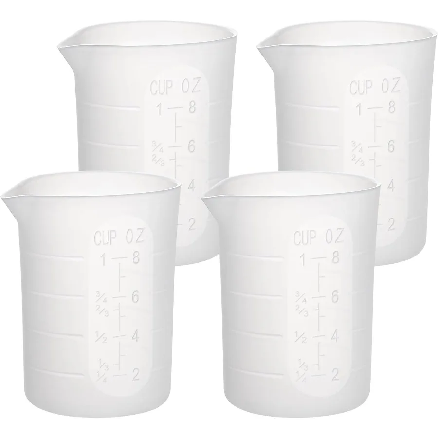 250 мл силиконовые мерные стаканчики 4 шт. большие антипригарные многоразовые силиконовые стаканчики для смешивания прочные легко чистящиеся для литья эпоксидной смолы Mol
250 мл силиконовые мерные стаканчики 4 шт. большие антипригарные многоразовые силиконовые стаканчики для смешивания прочные легко чистящиеся для литья эпоксидной смолы Mol