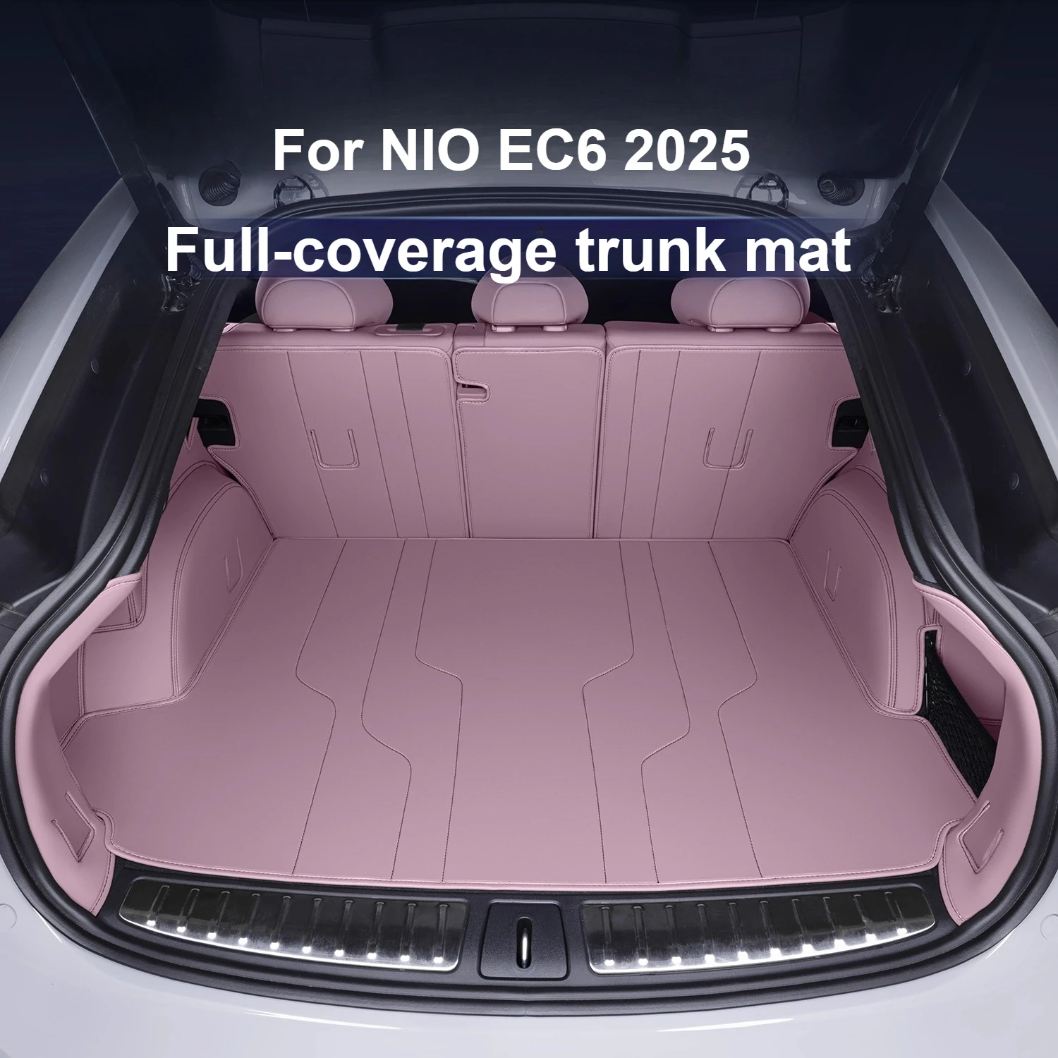 Для NIO EC6 2025 кожаный коврик в багажник с полным покрытием, водонепроницаемый и устойчивый к пятнам подкладка заднего багажника, аксессуар для модификации интерьера
Для NIO EC6 2025 кожаный коврик в багажник с полным покрытием, водонепроницаемый и устойчивый к пятнам подкладка заднего багажника, аксессуар для модификации интерьера