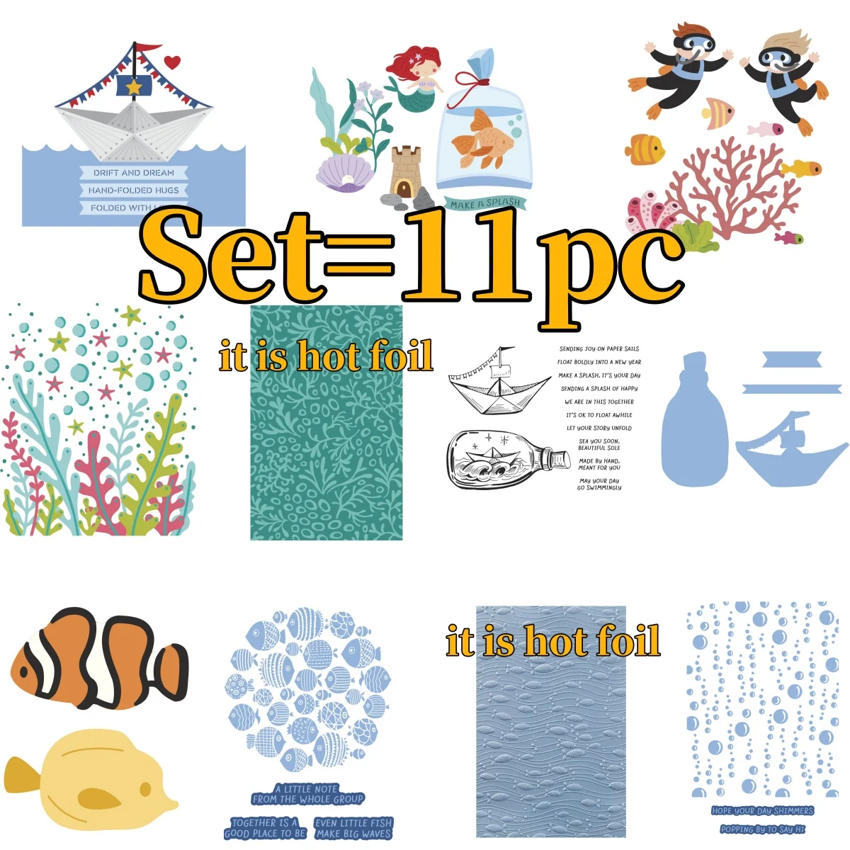 Underwater World Diving Clear Stamps Metal Cutting Dies Stencil Hot Foil Wax Stamper for DIY Scrapbook Embossed Handcraft
Underwater World Diving Clear Stamps Metal Cutting Dies Stencil Hot Foil Wax Stamper for DIY Scrapbook Embossed Handcraft
