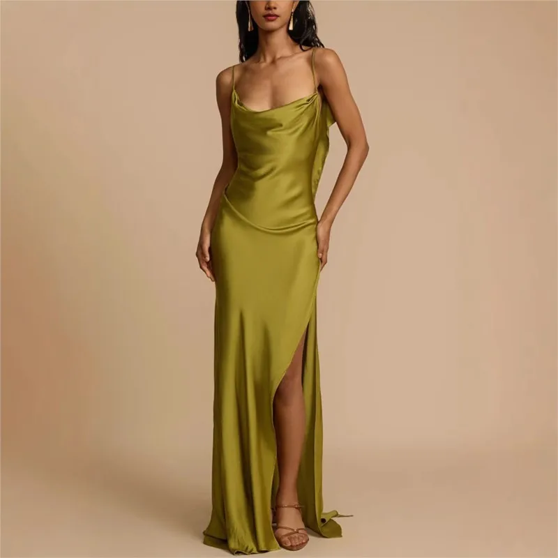 New Summer Long Dresses Sexy Solid Backless Sleeveless High Waist Split Vestidos 2026 Female Casual Loose Evening Party Vestidos
New Summer Long Dresses Sexy Solid Backless Sleeveless High Waist Split Vestidos 2026 Female Casual Loose Evening Party Vestidos