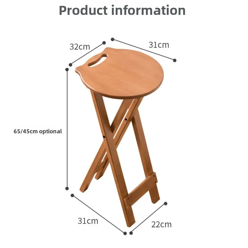 Stable Foldable Stool Household Tall Round Stool Portable Thickened Mazar Kitchen Eating Back Chair Bar High Chair
Stable Foldable Stool Household Tall Round Stool Portable Thickened Mazar Kitchen Eating Back Chair Bar High Chair