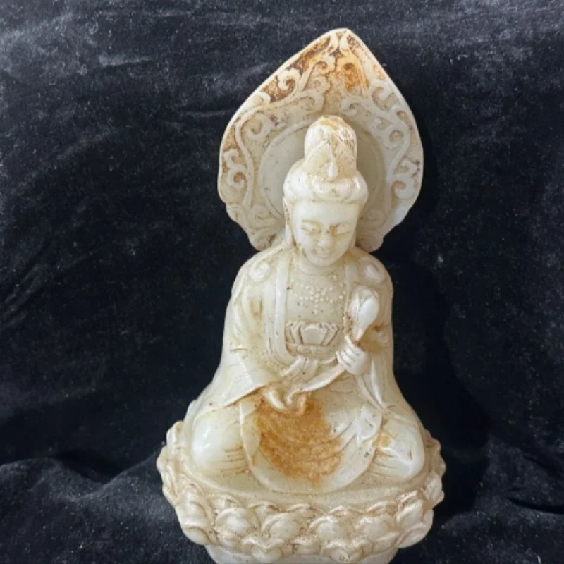 Vintage Xiu Jade Guanyin Bodhisattva Statue - Traditional Goddess of Mercy Sculpture, Home Feng Shui Decor & Spiritual Guardian
Vintage Xiu Jade Guanyin Bodhisattva Statue - Traditional Goddess of Mercy Sculpture, Home Feng Shui Decor & Spiritual Guardian