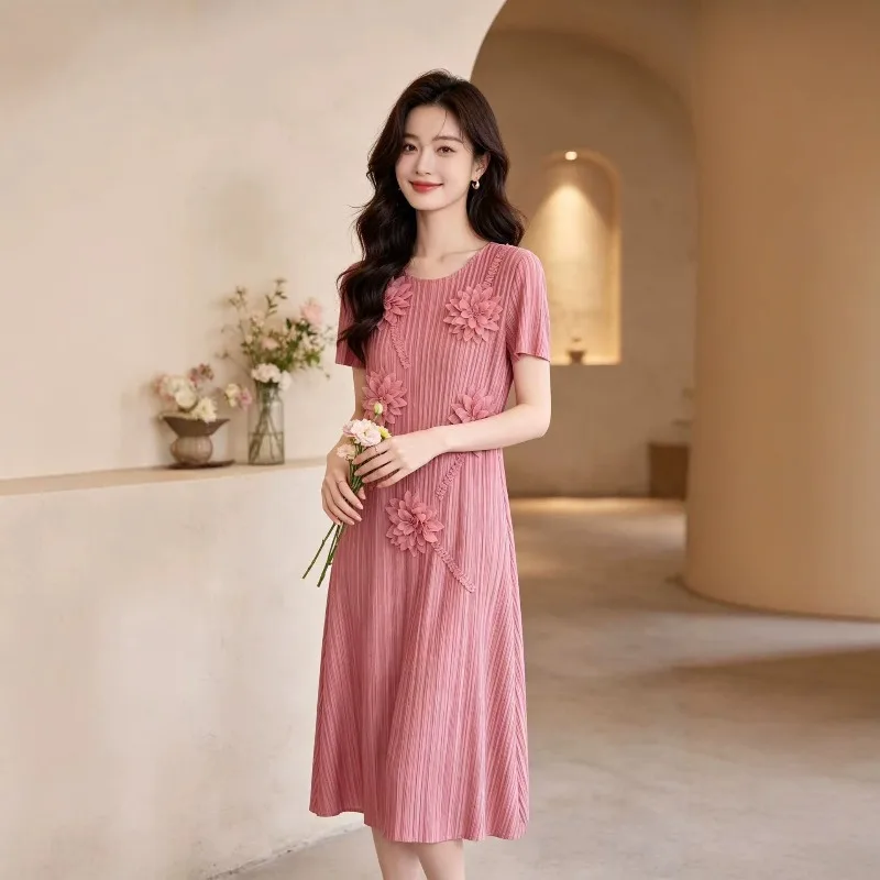 Miyake Pleated Dresses Plisse 2026 Summer New Fashion Fold Dress Elegant Temperament Party Niche Plus Size Loose Draped Feel
Miyake Pleated Dresses Plisse 2026 Summer New Fashion Fold Dress Elegant Temperament Party Niche Plus Size Loose Draped Feel