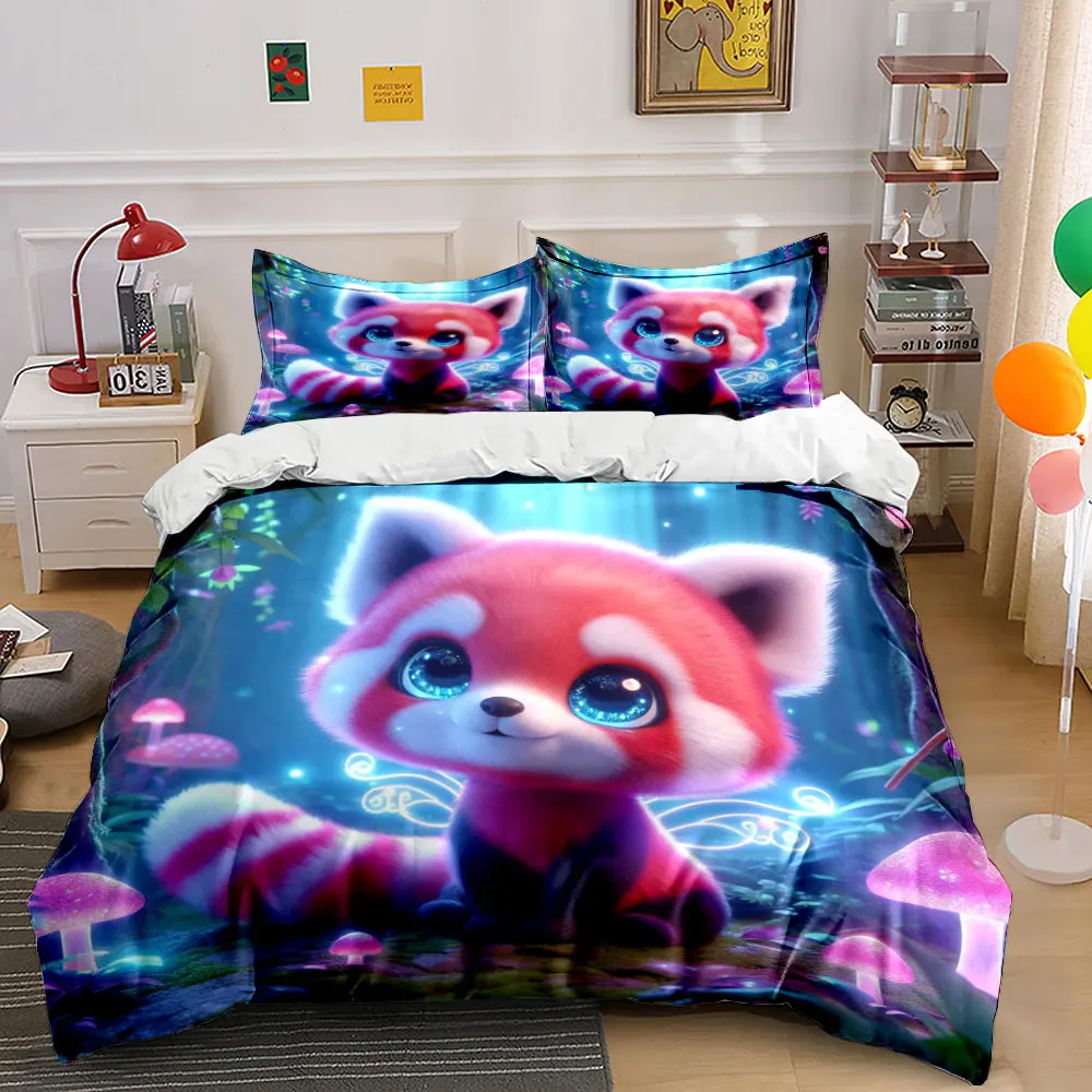 3pcs Red creature in magical forest Duvet Cover Set with 3D Printing Design Soft Polyester Bedding Set All-Season Comfort
3pcs Red creature in magical forest Duvet Cover Set with 3D Printing Design Soft Polyester Bedding Set All-Season Comfort