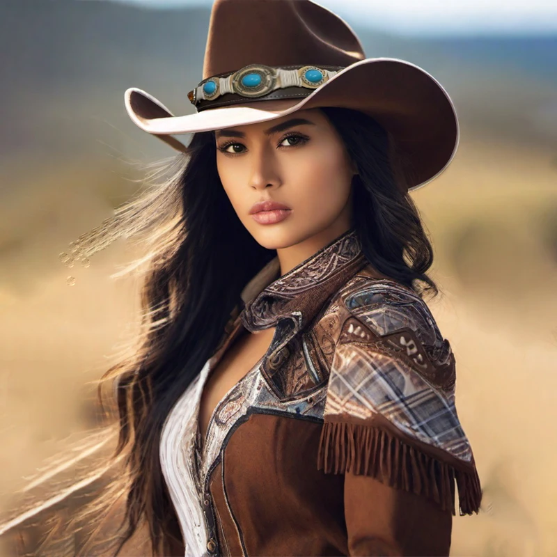 Men Women Wool Blend Western Cowboy Hats Wide Brim Sunhats Party Travel Sombrero Outdoor Caps Classical Retro Adjustable Size
Men Women Wool Blend Western Cowboy Hats Wide Brim Sunhats Party Travel Sombrero Outdoor Caps Classical Retro Adjustable Size