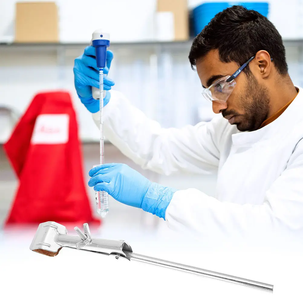 2Pcs Iron Test Tube Clamp Heavy Duty High Temperature Resistant Laboratory Flask Condenser Tube Holder Clip
2Pcs Iron Test Tube Clamp Heavy Duty High Temperature Resistant Laboratory Flask Condenser Tube Holder Clip