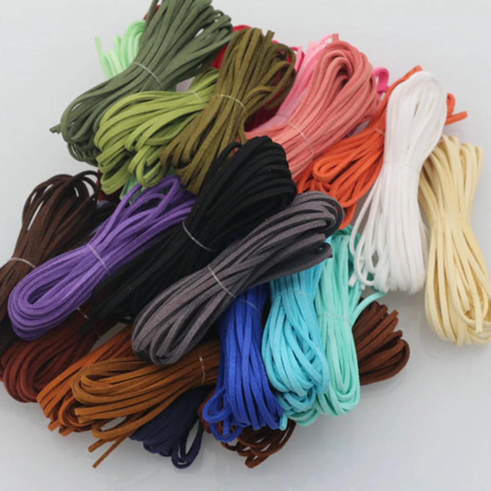 6Pcs Flat Faux Cord Jewelry String Dark Grey Blue Green Mint Green Purple Sky Blue for Bracelet Necklace DIY Making High
6Pcs Flat Faux Cord Jewelry String Dark Grey Blue Green Mint Green Purple Sky Blue for Bracelet Necklace DIY Making High