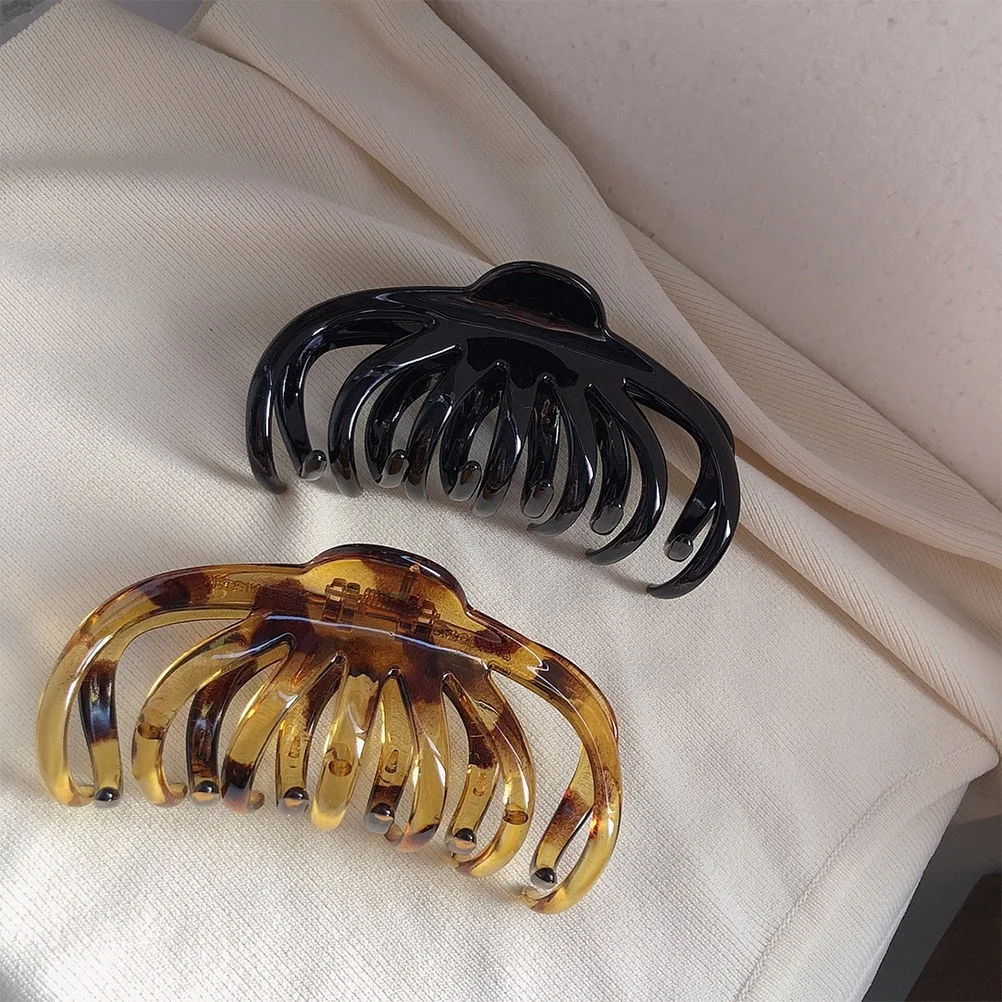 2 Pcs Claw Clips for Women Elegant Styling Durable Plastic Resin Large Clamps Hair Grip Accessories Fix Loose Hair
2 Pcs Claw Clips for Women Elegant Styling Durable Plastic Resin Large Clamps Hair Grip Accessories Fix Loose Hair