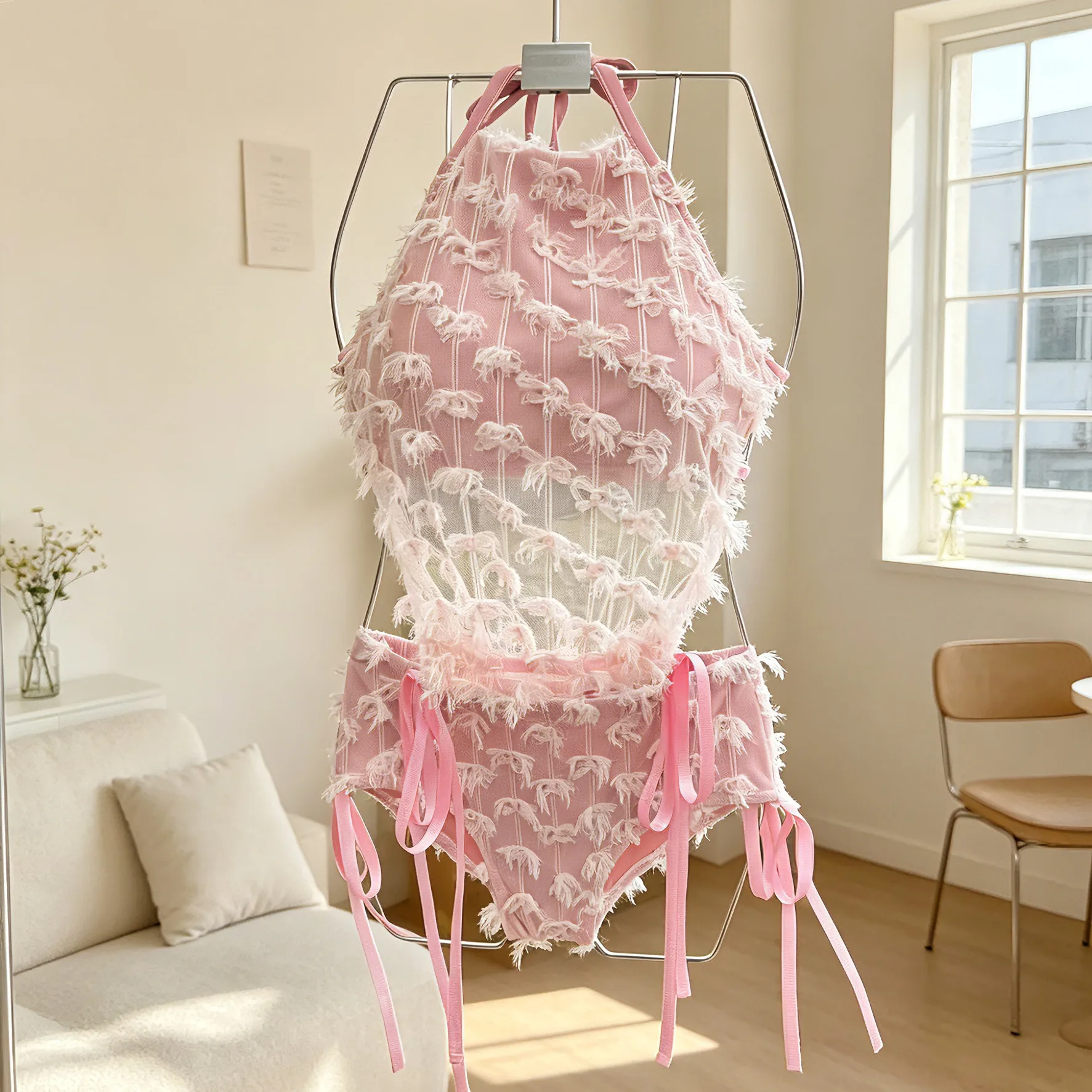 2026 Pole Dance Clothing For Women Sexy Neck Hanging Split Set Pink Pole Dance Performance Stage Costumes Jazz Clothes DQS23445
2026 Pole Dance Clothing For Women Sexy Neck Hanging Split Set Pink Pole Dance Performance Stage Costumes Jazz Clothes DQS23445