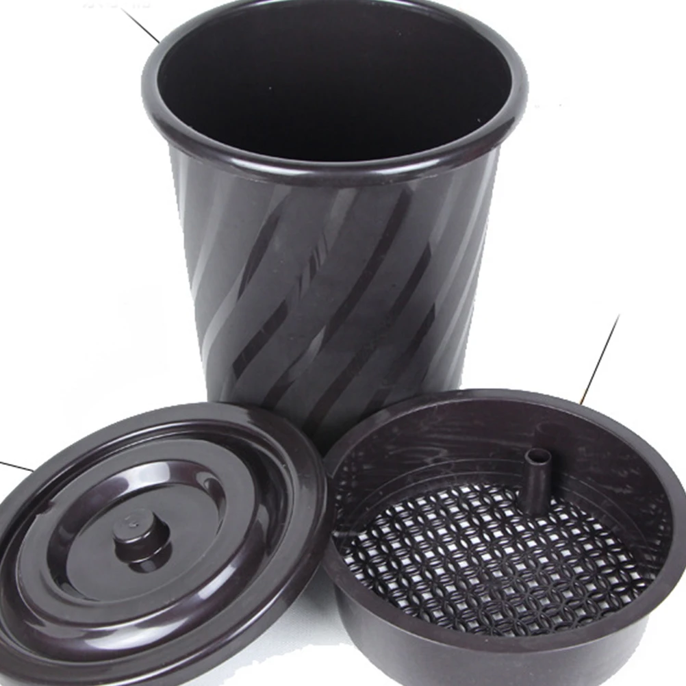 Tea Dross Bucket Plastic Practical Home Office Stripe Design Storage Trash Can Container Hold Tea Dross Clean Tidy
Tea Dross Bucket Plastic Practical Home Office Stripe Design Storage Trash Can Container Hold Tea Dross Clean Tidy
