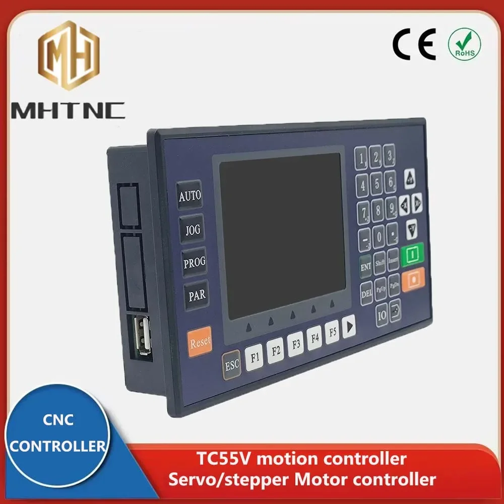 TC55V 1/2/3/4 Axis USB Motion controller System Motion adjustable speed For CNC Milling Machine Programmable CNC Controller
TC55V 1/2/3/4 Axis USB Motion controller System Motion adjustable speed For CNC Milling Machine Programmable CNC Controller
