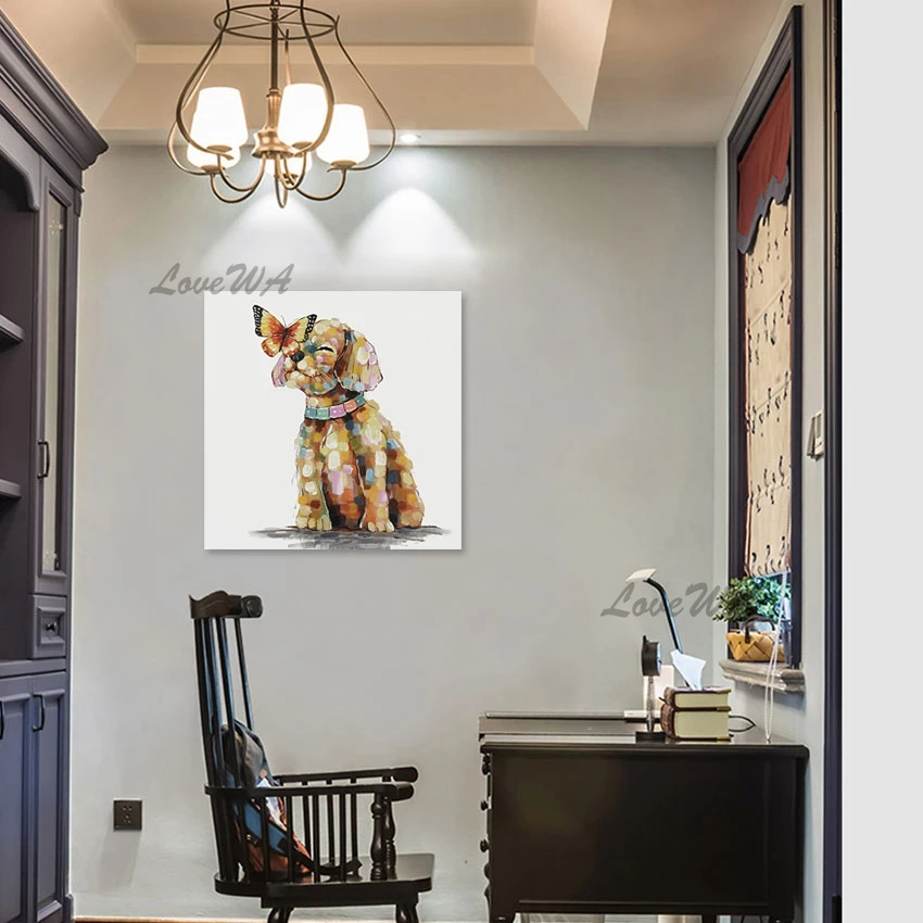 Художественная стена с бабочкой, рулон холста, без рамки, дизайнерские произведения искусства, картина для гостиной, акриловые абстрактные картины маслом с животными и собаками
Художественная стена с бабочкой, рулон холста, без рамки, дизайнерские произведения искусства, картина для гостиной, акриловые абстрактные картины маслом с животными и собаками