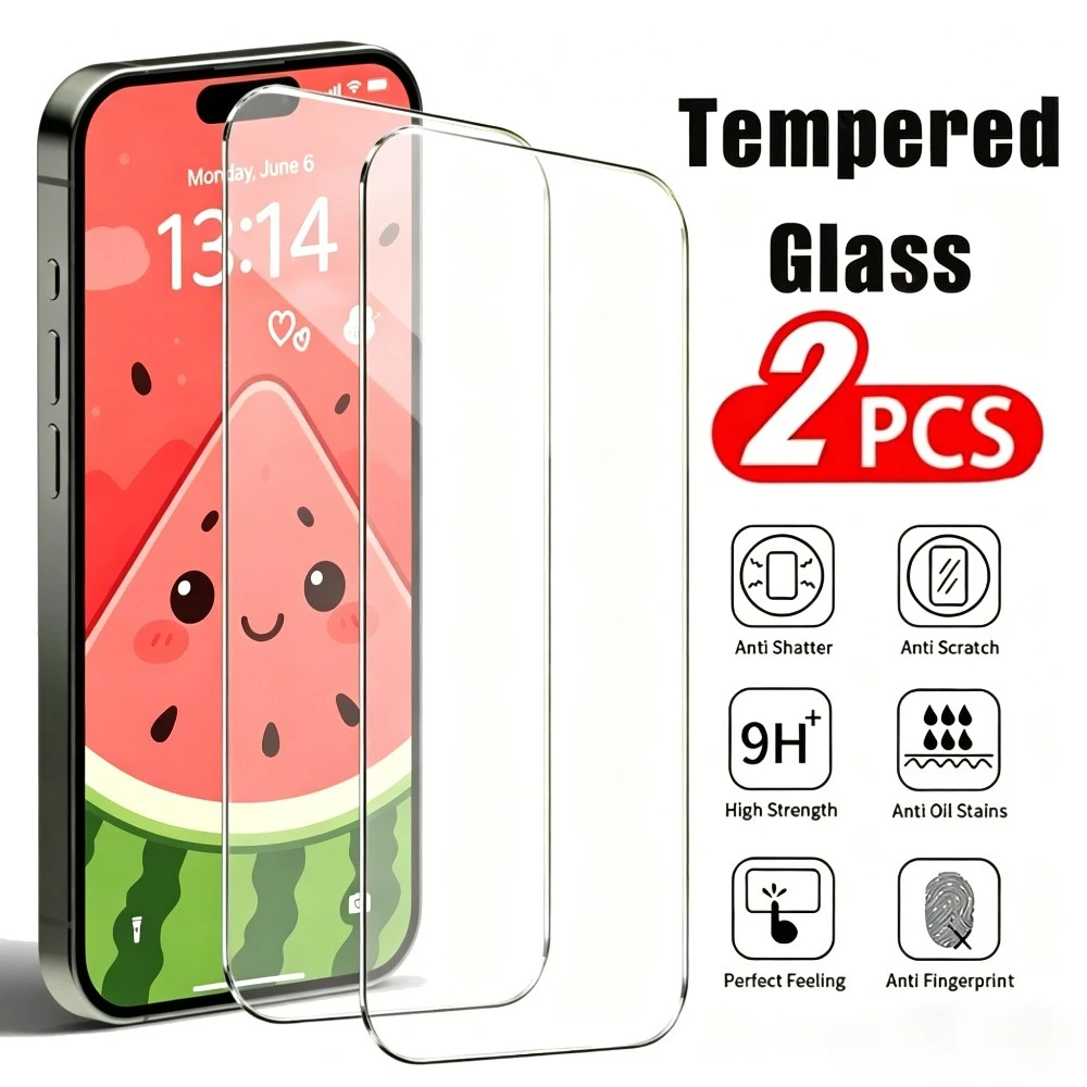 2Pcs Ultra Clear Screen Protector for iPhone 17 16 15 Pro Max 17e 16e Air 15 14 Plus 14 13 12 11 Pro Anti-Scratch Tempered Glass
2Pcs Ultra Clear Screen Protector for iPhone 17 16 15 Pro Max 17e 16e Air 15 14 Plus 14 13 12 11 Pro Anti-Scratch Tempered Glass