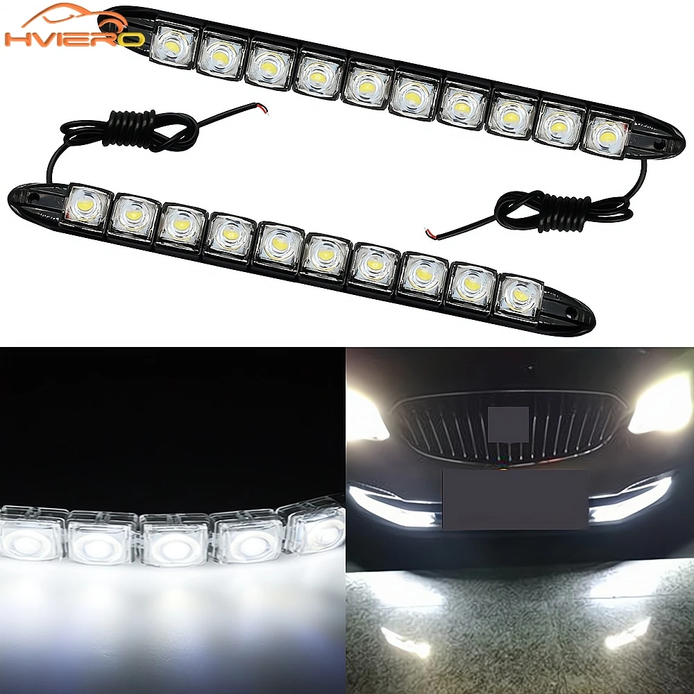 2pcs Car LED Daytime Running Lamp 12v 10LED White bright Flexible Waterproof Drl Auto styling Turn Signal Fog Light Headlight
2pcs Car LED Daytime Running Lamp 12v 10LED White bright Flexible Waterproof Drl Auto styling Turn Signal Fog Light Headlight