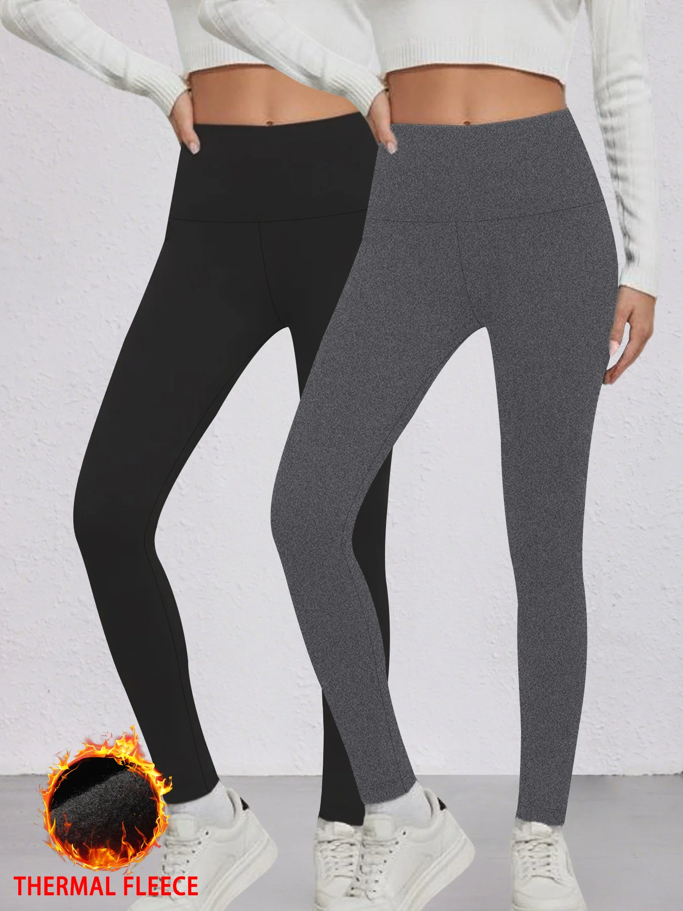 2 Pack Womens Thermal Fleece Lined High Waisted Leggings. Workout Winter Warm Thick Tights Soft Yoga Pants
2 Pack Womens Thermal Fleece Lined High Waisted Leggings. Workout Winter Warm Thick Tights Soft Yoga Pants