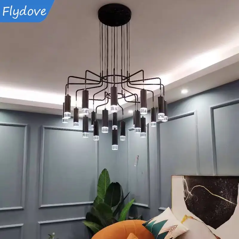 Nordic Modern Creative LED Chandelier Black for Bedroom Living Room Bar Villa Decor LED Dinging Table Hanging
Nordic Modern Creative LED Chandelier Black for Bedroom Living Room Bar Villa Decor LED Dinging Table Hanging