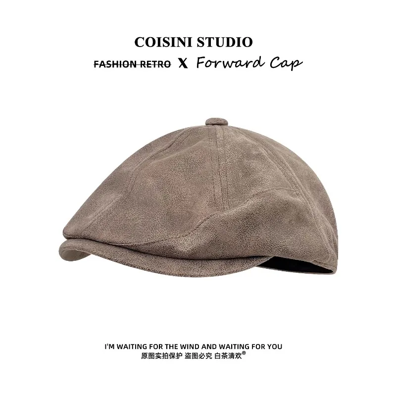 Retro British Style PU Leather Berets for Women Spring and Autumn Travel Street Trend Versatile Yuppie Forward Hats for Men
Retro British Style PU Leather Berets for Women Spring and Autumn Travel Street Trend Versatile Yuppie Forward Hats for Men