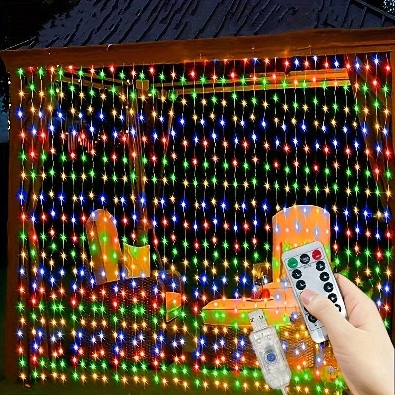 Christmas Curtain LED Light String USB Powered 8 Modes Holiday New Year Party Lights Home Wedding Birthday Room Decor Aesthetic
Christmas Curtain LED Light String USB Powered 8 Modes Holiday New Year Party Lights Home Wedding Birthday Room Decor Aesthetic