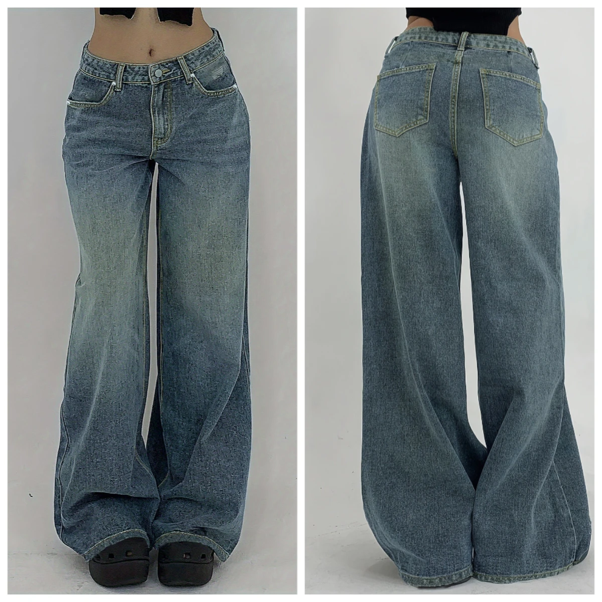 Women Casual Jeans Fashion Loose Straight Leg Denim Pants For Daily Wear Outdoor Activity Streetwear
Women Casual Jeans Fashion Loose Straight Leg Denim Pants For Daily Wear Outdoor Activity Streetwear