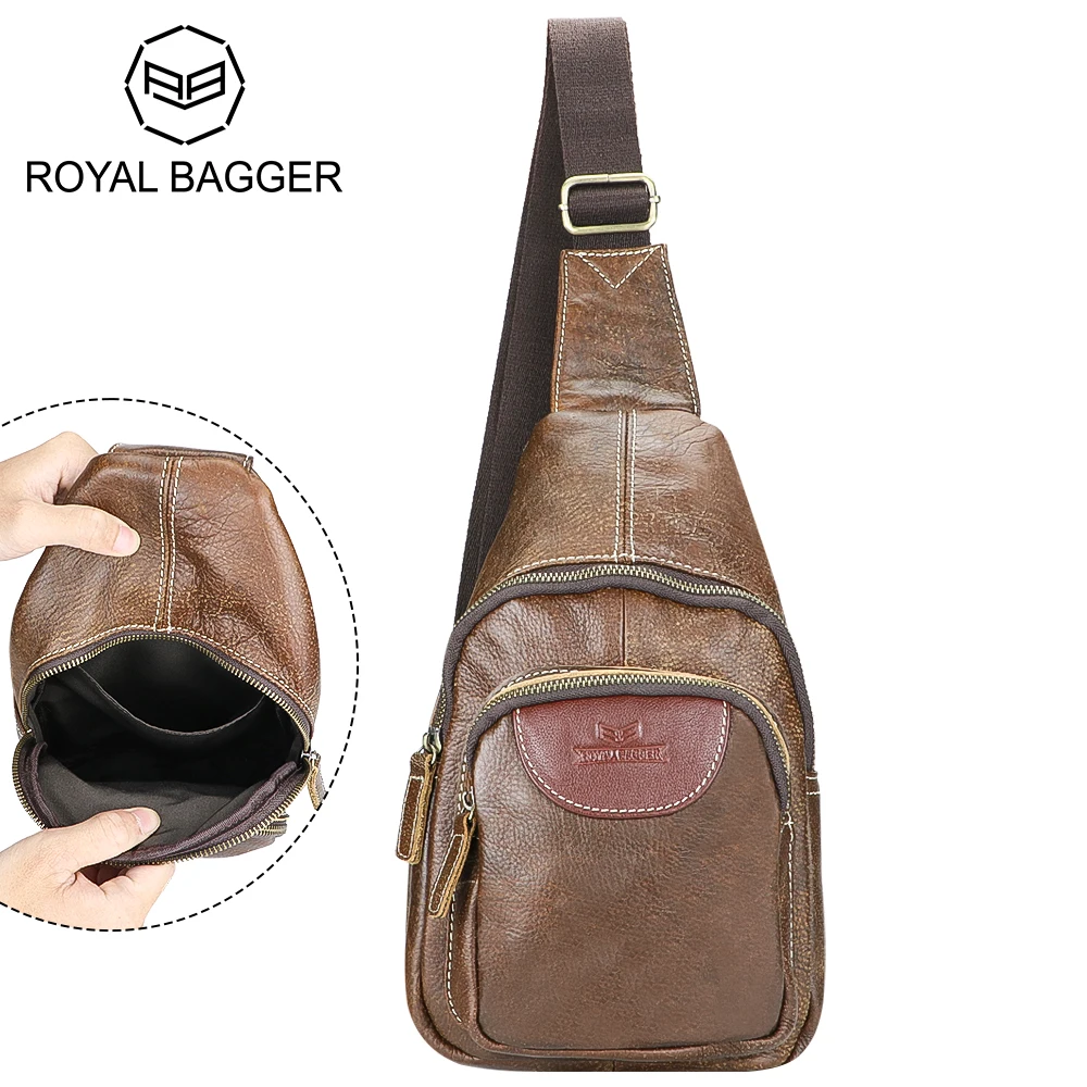 Royal Bagger Retro Business Chest Bags for Men, Genuine Leather Crossbody Bag, Vintage Commuter Shoulder Purse 1631
Royal Bagger Retro Business Chest Bags for Men, Genuine Leather Crossbody Bag, Vintage Commuter Shoulder Purse 1631