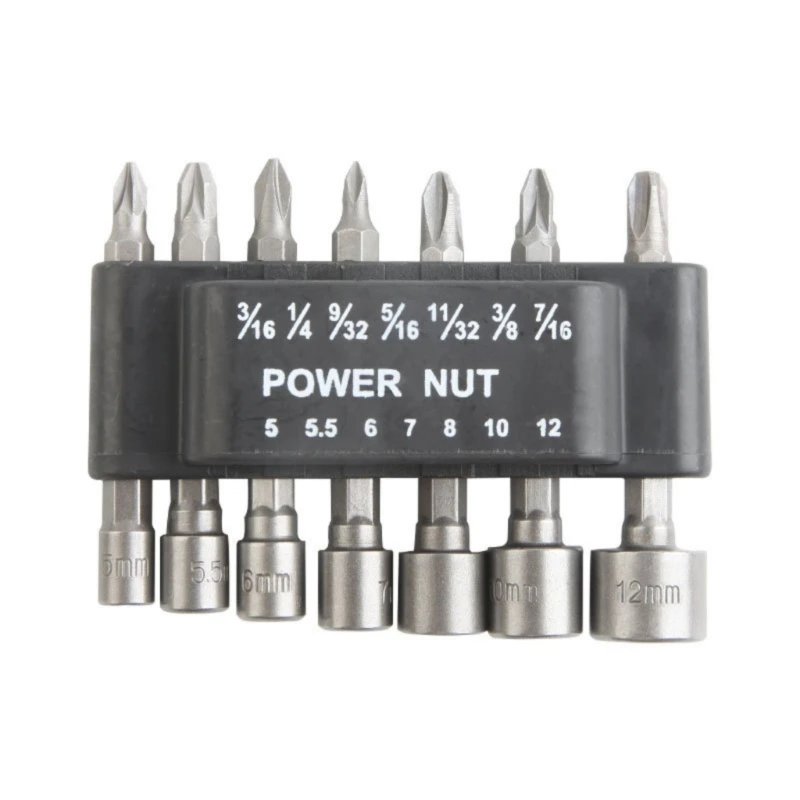 7Pcs Hexagonal Shank Power Nut Driver Drill Bit Set Socket Bit Adapter Socket Strong Sleeve For Wrench Screw
7Pcs Hexagonal Shank Power Nut Driver Drill Bit Set Socket Bit Adapter Socket Strong Sleeve For Wrench Screw