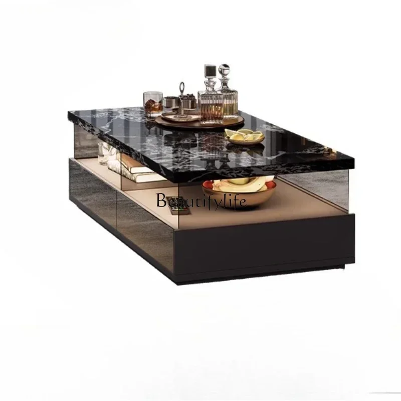 66.High-end glass coffee table with lamp Italian minimalist rock slab coffee table
66.High-end glass coffee table with lamp Italian minimalist rock slab coffee table