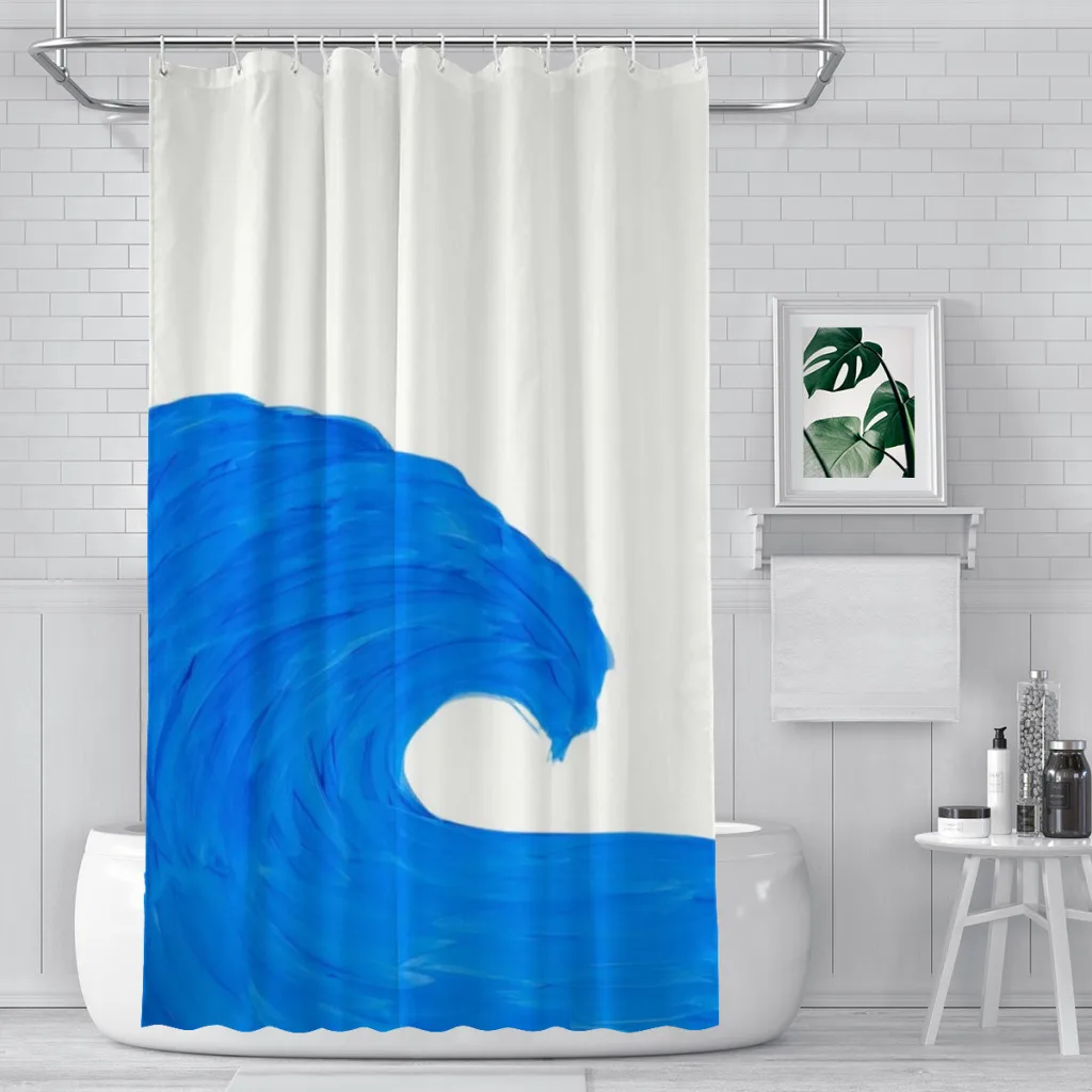 Wave Unique decor Modern Fabric Bathroom Shower Curtains art design Print Curtain
Wave Unique decor Modern Fabric Bathroom Shower Curtains art design Print Curtain