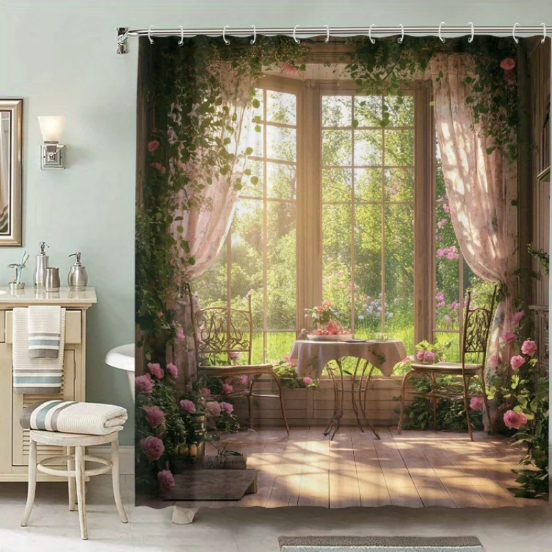 Forest Window Shower Curtain - Multi-Style Bath Decor, Perfect for Those Who Love Nature-Inspired and Practical Designs
Forest Window Shower Curtain - Multi-Style Bath Decor, Perfect for Those Who Love Nature-Inspired and Practical Designs