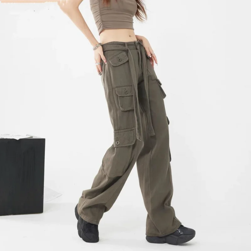 Cool Handsome Overalls for Women2022Summer New High Waist Loose Drawstring Wide Leg Slimming Casual Straight Pants
Cool Handsome Overalls for Women2022Summer New High Waist Loose Drawstring Wide Leg Slimming Casual Straight Pants