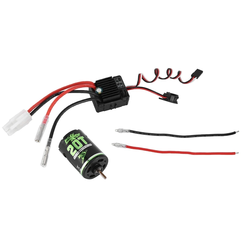 JAJA 540 Brushed Motor With 1060 Brushed ESC 60A 2-3S Lipo Waterproof Electric Speed Controller For RC 1/10 Car
JAJA 540 Brushed Motor With 1060 Brushed ESC 60A 2-3S Lipo Waterproof Electric Speed Controller For RC 1/10 Car